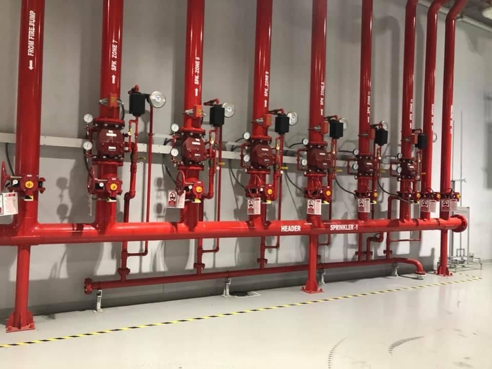 ทดสอบระบบสปริงเกอร์ดับเพลิง